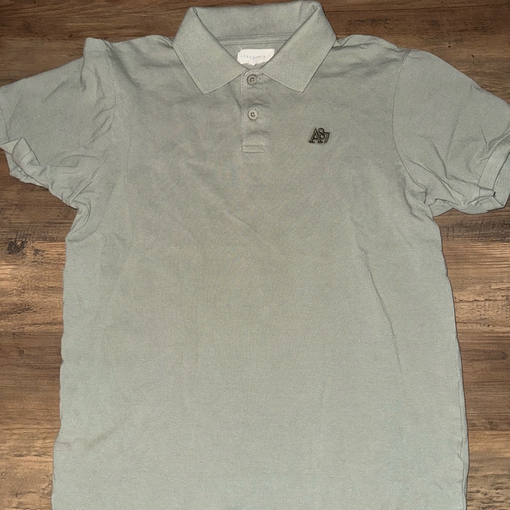 Aeropostale Men's Polo Shirt in Light Green